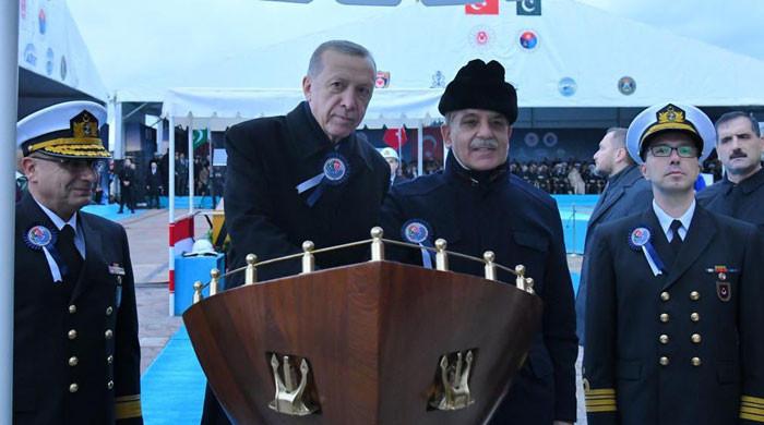 Launch of third PNS Khyber manifests Pak-Turkiye defence cooperation: PM Shehbaz