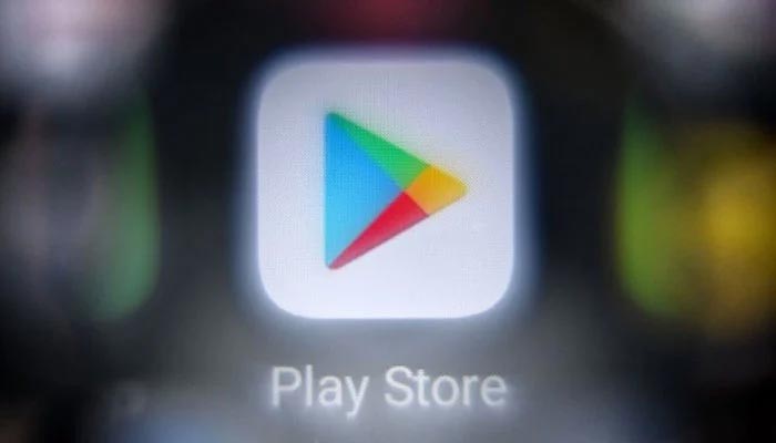 The picture shows Google Play Store logo. — AFP