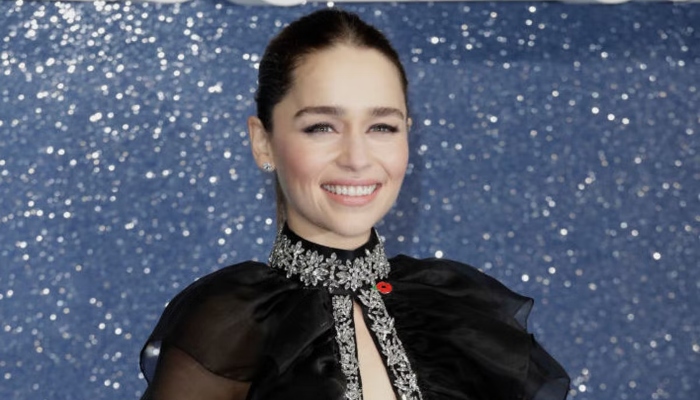 Emilia Clarke playfully poses outside ‘Game of Thrones’ inspired ice cream parlor