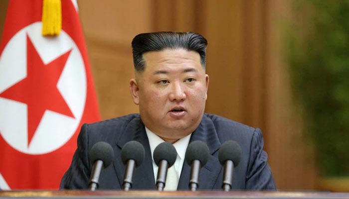 North Koreas leader Kim Jong Un addresses the Supreme Peoples Assembly, North Koreas parliament, which passed a law officially enshrining its nuclear weapons policies, in Pyongyang, North Korea, September 8, 2022. — Reuters