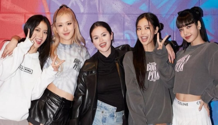 Selena Gomez meets BLACKPINK backstage during Born Pink tour