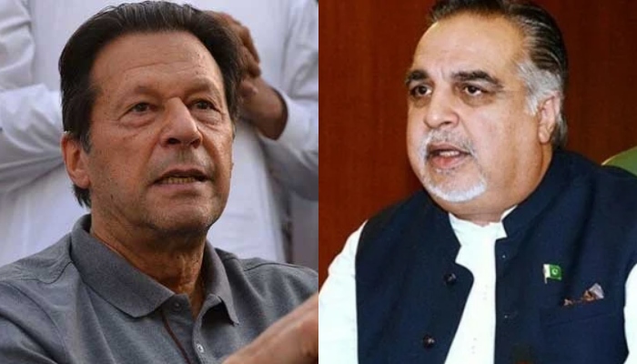 PTI Chairman Imran Khan (L) and party leader Imran Ismail. — AFP/APP/File