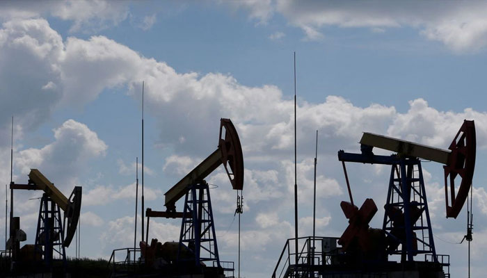 Pump jacks are seen at the Ashalchinskoye oil field owned by Russias oil producer Tatneft near Almetyevsk, in the Republic of Tatarstan, Russia. —Reuters?File
