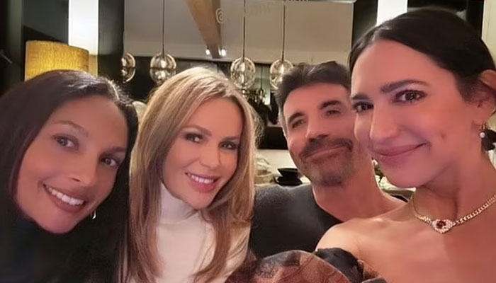 Simon Cowell celebrates Thanksgiving with BGT’s Amanda Holden, Alesha Dixon