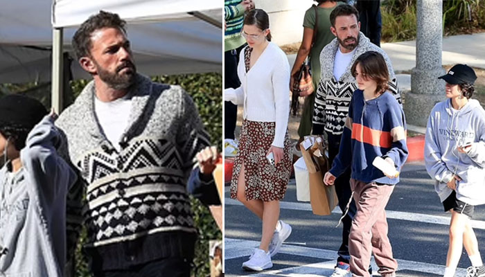 Ben Affleck rocks chic winter look as he takes kids on Farmers Market trip