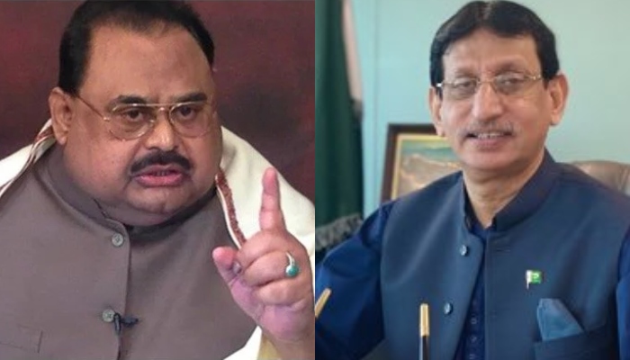 MQM founder Altaf Hussain (left) and MQM-Pakistan’s Syed Aminul Haque (right). — Facebook/Twitter