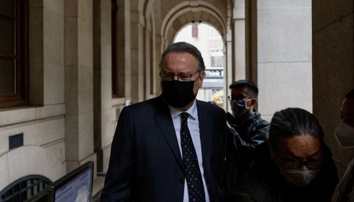 British Kings Counsel Timothy Owen arrives at the Court of Final Appeal during a hearing against the admission of Owen in Apple Daily founder Jimmy Lais national security trial in Hong Kong, China November 25, 2022.— Reuters