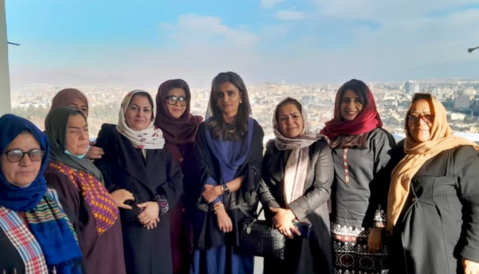 Minister of State for Foreign Affairs Hina Rabbani Khar in meeting with the Women Chamber of Commerce during her visit to Kabul on November 29, 2022. — Twitter/ForeignOfficePk