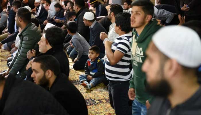 Muslims offer Namaz at Manchester Central Mosque in northwest England — AFP/File