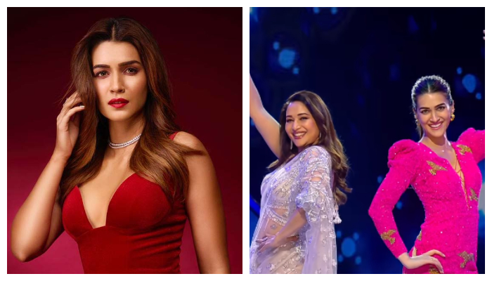 Kriti Sanon and Madhuri Dixit dance together on Jhalak Dikhla Jaa 10