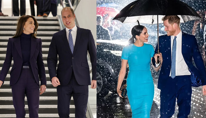 Kate Middleton, Prince William's latest photo draws comparisons to Prince Harry, Meghan's viral rain photos