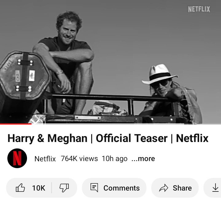 People not allowed to dislike trailer of Prince Harry and Meghans documentary?