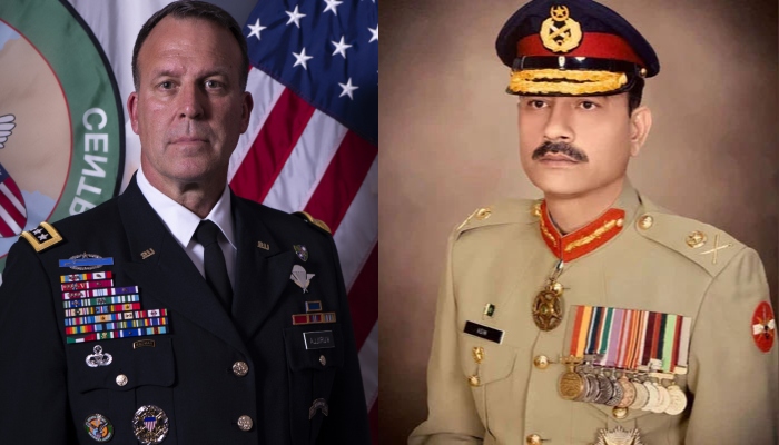 US Centcom commander Gen Kurilla andCOAS General Asim Munir. — Centcom/ISPR/File