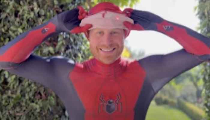 Prince Harry slips into Spiderman dress for inspiring Christmas message video