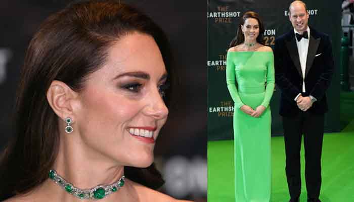 Kate Middleton drops jaws in green dress, Diana’s necklace, foils Meghan and Harrys attempts to steal spotlight