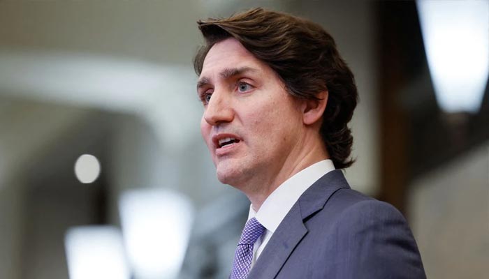 Canadas Prime Minister Justin Trudeau speaks during a news conference about Canadas military support for Ukraine, in Ottawa, Ontario, Canada, January 26, 2022. — Reuters