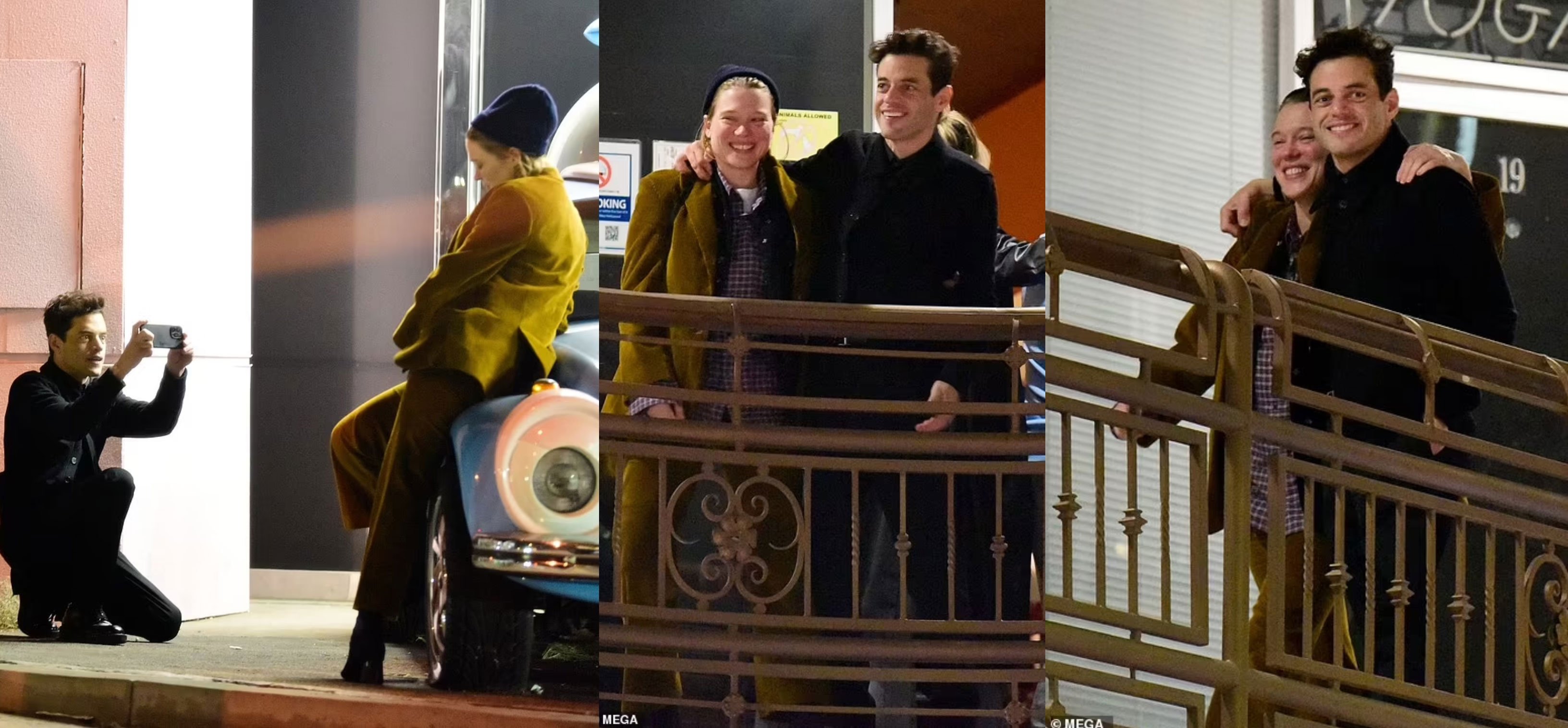 Rami Malek and Lea Seydoux spotted snuggling up after intimate sushi dinner
