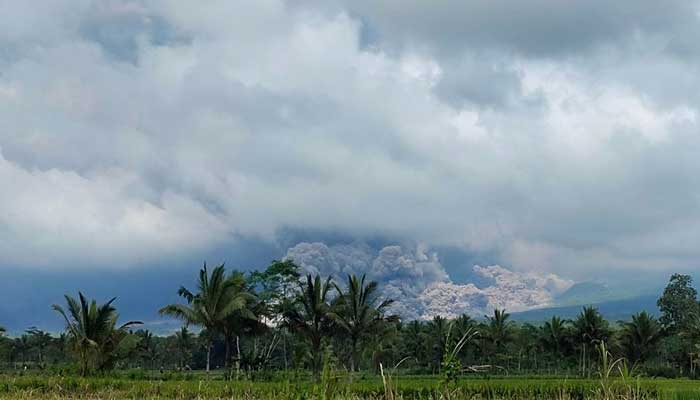 Volcanic ash is seen from Candipuro district following the eruption of Mount Semeru volcano, in Lumajang, East Java province, Indonesia, December 4, 2022. — Reuters