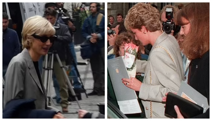 Elizabeth Debicki steps outside in style while filming season six of 'The Crown' - Vimarsana News