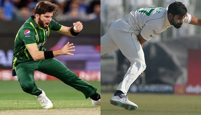 Pakistan pacers Shaheen Shah Afridi (left) and Haris Rauf. (right).— AFP/File