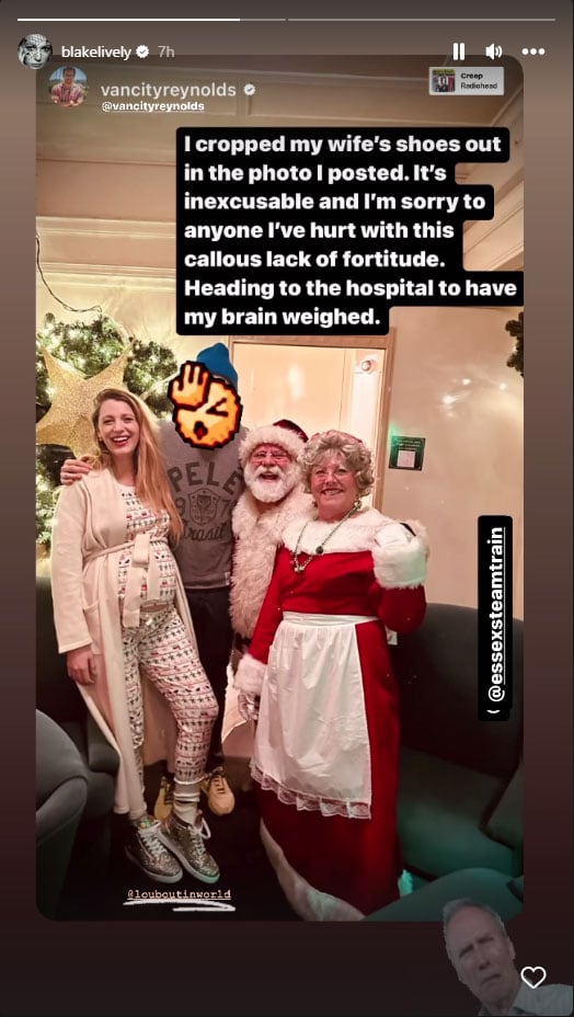 Blake Lively, Ryan Reynolds get into cute banter over Christmas attire