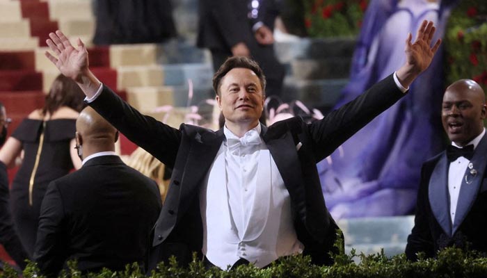 Elon Musk arrives at the In America: An Anthology of Fashion themed Met Gala at the Metropolitan Museum of Art in New York City, New York, U.S., May 2, 2022. — Reuters