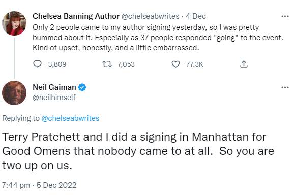 Neil Gaiman and other top authors open up about their ‘worst book signing’ stories