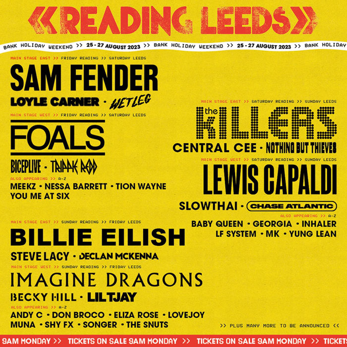 Reading and Leeds 2023: Billie Eilish, The Killers and more to headline