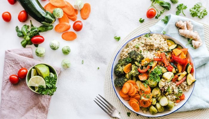 Flat-lay Photography of Vegetable Salad on Plate.— Pexels