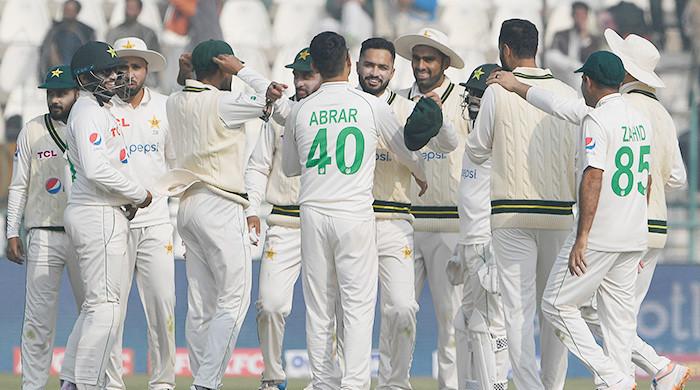 Abrar claims seven on debut, Babar leads Pakistan's reply in Multan