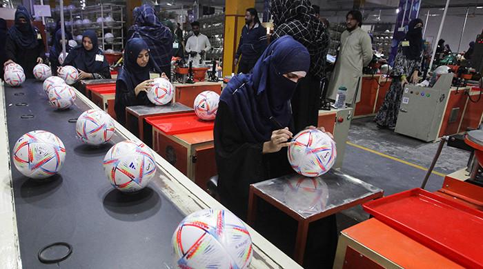 'Made-in-Sialkot' ball puts Pakistan in the World Cup