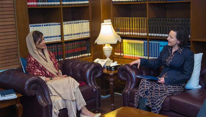 US official Elizabeth Horst meets Minister of State for Foreign Affairs Hina Rabbani Khar - Photo:US Embassy
