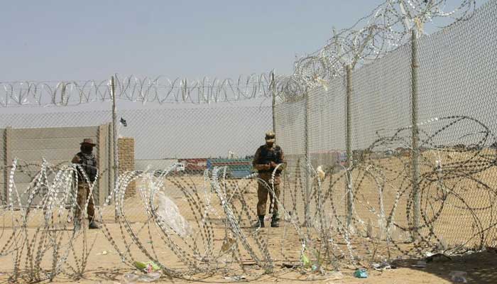 Army soldiers stand guard during a temporary closure of the Friendship Gate crossing point at the Pakistan-Afghanistan border town of Chaman on September 2, 2021. — Reuters