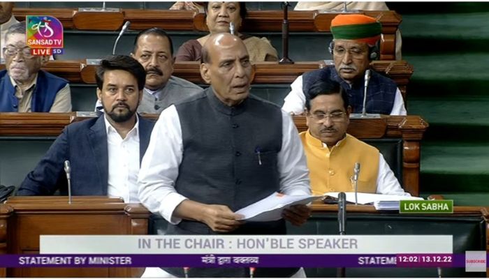 Indias defence minister, Rajnath Singh.— Twitter/@ANI