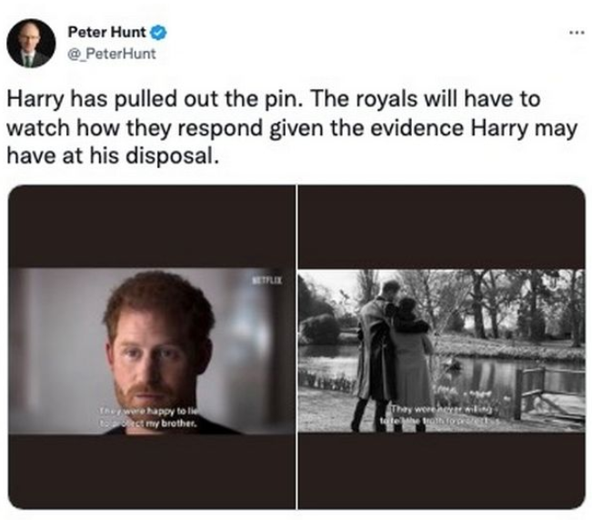 Palace receives warning as Prince Harry may have evidence at his disposal
