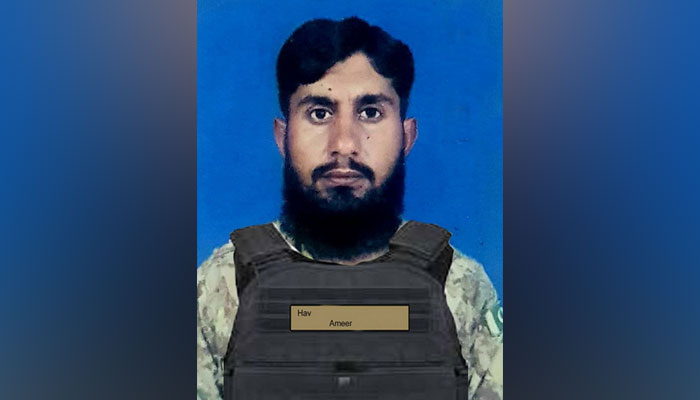 Martyred solider 30-year-old Havaldar Muhammad Ameer. — ISPR