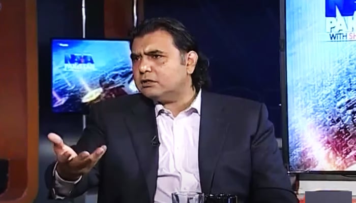 PPP leader Mustafa Nawaz Khokhar speaks during Geo News programme Naya Pakistan on December 16, 2022. — YouTube/GeoNews