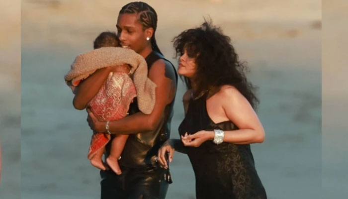 Rihanna, A$AP Rocky beach date photos with baby boy go viral
