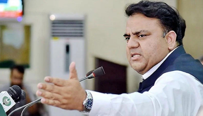 PTI leader Fawad Chaudhry speaking during a press conference. — PID/File