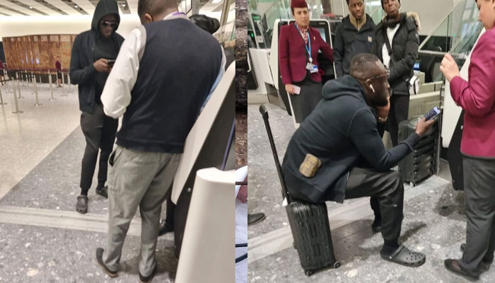 Stormzy loses his temper with airport staff ahead of flight to Qatar