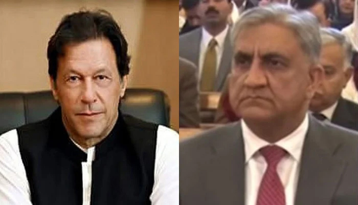 PTI Chairman Imran Khan and former army chief Gen (retd) Qamar Javed Bajwa. —File