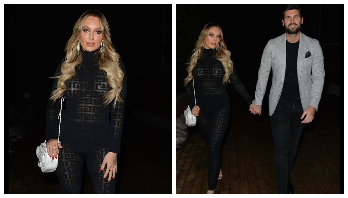 TOWIEs Amber Turner looks stunning in sheer bodysuit as she heads to birthday party