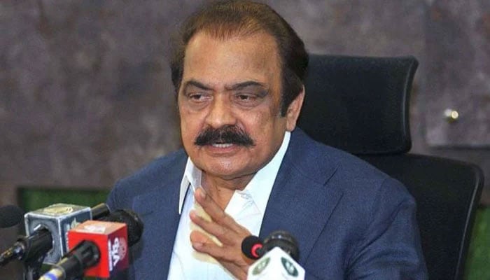 Federal Interior Minister Rana Sanaullah Khan. PID