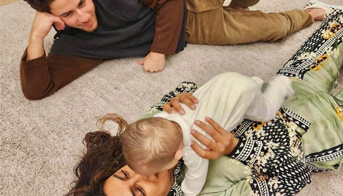 Priyanka Chopra along with husband Nick Jonas and daughter Malti Marie spend time in New Jersey