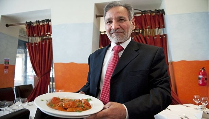 Ahmed Aslam Ali invented the dish made from tomato soup at his restaurant in the 1970s — photo: Twitter