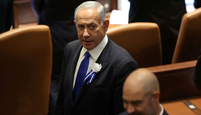 Israeli designate Prime Minister Benjamin Netanyahu during the swearing-in ceremony for the new Israeli parliament the 25th Knesset in Jerusalem, November 15, 2022. — Reuters