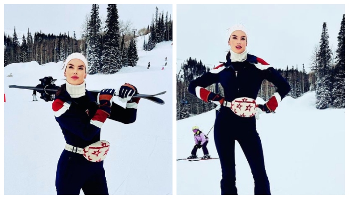 Alessandra Ambrosio rocks chic winter look as she shares snaps from family trip
