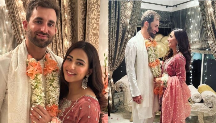 Ushna Shah and Hamza Amin got engaged