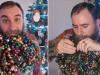 WATCH: Man fits 710 ornaments in his beard to create world record