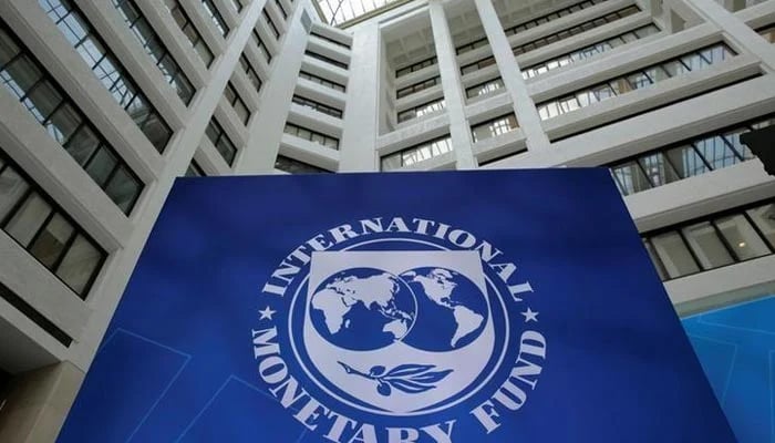 The International Monetary Fund logo is seen during the IMF/World Bank spring meetings in Washington, US, April 21, 2017. — Reuters